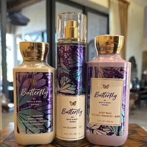 B&BW Butterfly Lotion, Fragrance & Body Wash